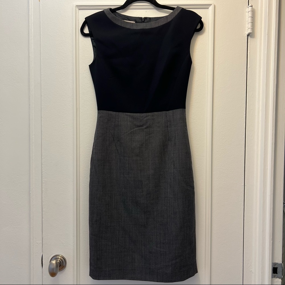 Hobbs Dunmore Wool Paneled Sheath Dress, Size 2